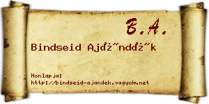 Bindseid Ajándék névjegykártya